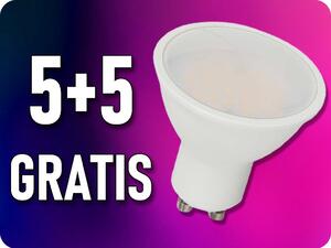 V-TAC LED žiarovka GU10 2,9W, 250lm, 100°, 5+5 zadarmo! Farba svetla: Denná biela