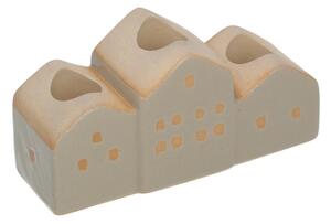 Svietnik Hauses 13x5x7cm beige