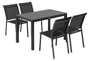 Hliníkový stôl ACAPULCO 116x70 cm (antracit)