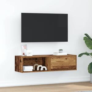 TV skrinka Old Wood 100x31x25,5 cm Engineered Wood
