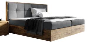 Manželská posteľ WOOD 8, 120x200, dub lancelot/faro 4