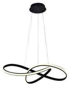 LED Stmievateľný luster na lanku LED/70W/230V 3000-6500K čierna + diaľkové ovládanie