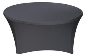TENTino Elastický obrus STANDARD na okrúhly stôl 122 cm Farba obrusu: TMAVOŠEDÁ / ANTRACIT