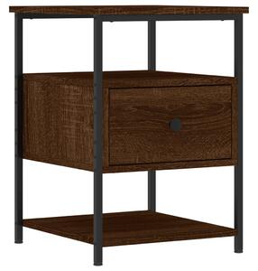 Nočný stolík hnedý dub 40x42x56 cm kompozitné drevo
