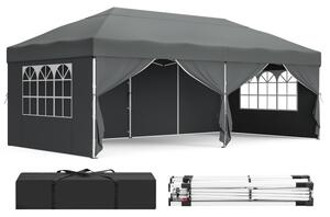 Záhradný párty stan GCT204GZ01 tmavosivý 3x6 m