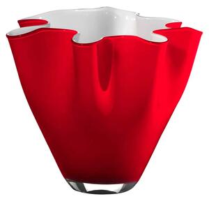 Váza WAVE OL02105 červená D28cm, H24cm