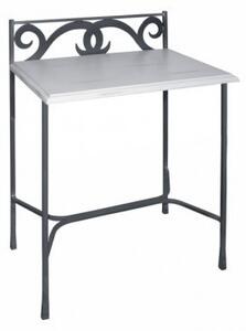 IRON-ART Nočný stolík GRANADA - bez zásuvky, kov + drevo