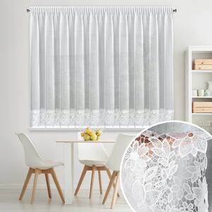 ZÁCLONA NA PÁSKE ARTEMIDA 350X155 CM BIELA