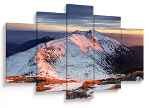 Obraz - Zimná horská panoráma II. (150x105 cm)