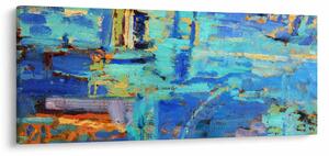Obraz - Abstraktné olejomaľba (120x50 cm)