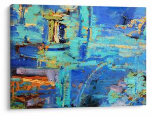 Obraz - Abstraktné olejomaľba (70x50 cm)