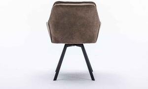 Dizajnová otočná stolička Joe vintage taupe