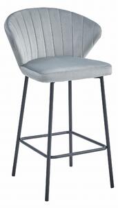 Barová stolička GATTA - strieborná