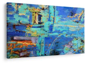Obraz - Abstraktné olejomaľba (90x60 cm)