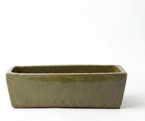 Keramický truhlík GIONO - Khaki D (46 x 15 x 14 cm)