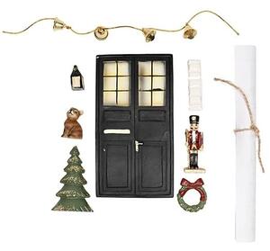 Dekoratívne dvierka pre vianočných škriatkov Nisse Door- set 7 ks