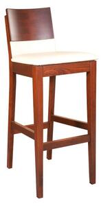 Barová stolička buková čalúnená z masívu N-943