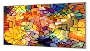 Ochranná doska abstraktnej ilúzie farebného skla - 52x60cm / ANO