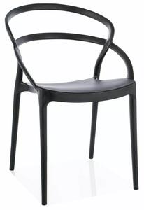 GLIS stolička, čierna
