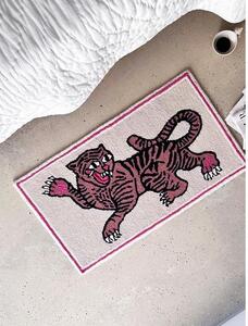 Ručne tkaný vlnený koberec Pink Tiger