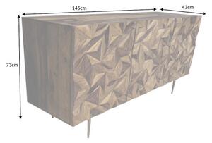 Komoda 43449 Stone 145cm Drevo Palisander-Komfort-nábytok