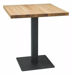 Signal Stôl PURO LAMINAT dub/čierny 60x60