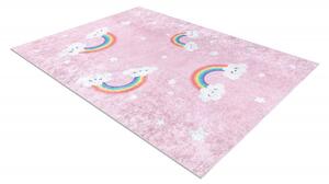 Dywany Łuszczów Detský kusový koberec Junior 52063.802 Rainbow pink - 160x220 cm