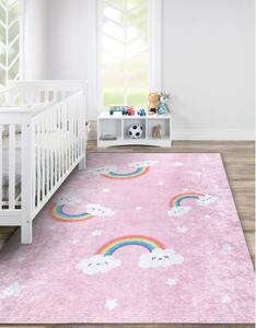 Dywany Łuszczów Detský kusový koberec Junior 52063.802 Rainbow pink - 120x170 cm