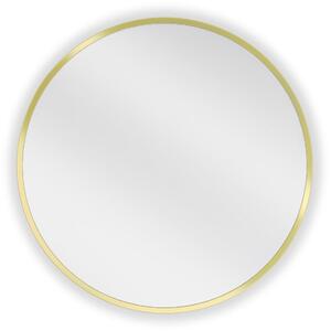 Mexen Loft okrúhle zrkadlo do kúpeľne 40 cm, zlatý rám - 9850-040-040-000-50