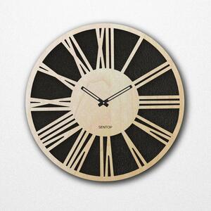 Nástenné drevené hodiny rímske číslice - Sentop | HDFK029 | javor