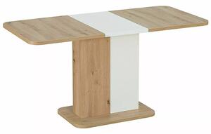 Signal NEXT jedálenský stôl, dub artisan / BIELA MATNÁ 110(153)X68 (D)