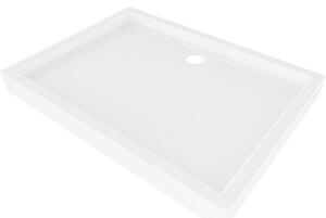 Mexen Flow+ obdĺžniková vanička 80 x 70 cm, biely lesk - 46R107080H