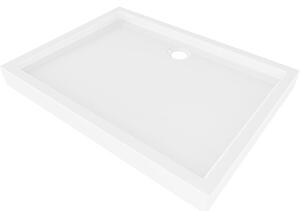 Mexen Flow+ obdĺžniková sprchová vanička 90 x 70 cm, biely lesk - 46R107090H