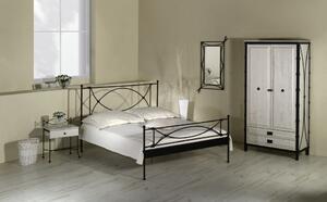 IRON-ART THOLEN - jednoducho krásna kovová posteľ - Akcia! 160 x 200 cm