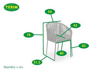 TEXIM TRAPANI - sada záhradných stoličiek - zelená