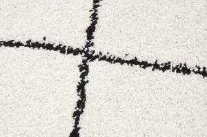 Kusový koberec shaggy Praka krémový 1 atyp 60x200cm