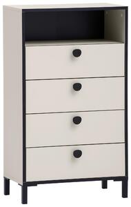 VYSOKÁ KOMODA, béžová, 60,2/103,4/33,05 cm MID.YOU - Komody, Online Only