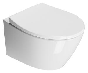 GSI MODO WC sedátko Soft Close, duroplast, biela/chorm