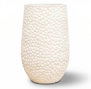 Keramický kvetináč Paris – biely XXL (39 x 63 cm)