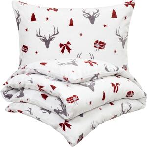 4Home Obliečky mikroflanel Stag & Bows, 160 x 200 cm, 70 x 80 cm