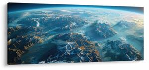 Obraz - Pohľad z vesmíru (120x50 cm)