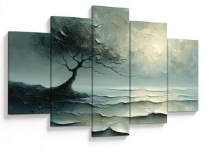 Obraz - Olejomaľba stromu s oceánom (150x105 cm)