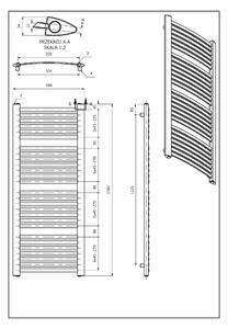 Luxrad Kastor kúpeľňový radiátor dekoratívny 139.5x58 cm biela KAST13955809003