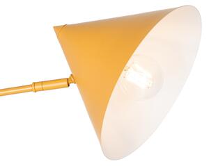 Dizajnové nástenné svietidlo žlté nastaviteľné - Triangolo