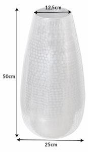 Dizajnová váza Malia 50 cm strieborná