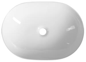 Aqualine, keramické umývadlo na dosku, 49x36 cm, biela, CA490