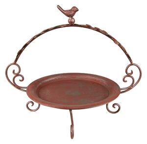 Červeno-zelený kovový stojan na kvety - 35*27*30 cm - Clayre & Eef