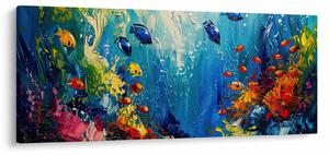 Obraz - Maľba podmorského sveta (120x50 cm)