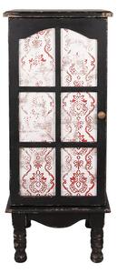 Čierna antik drevená skrinka / knižnica Leonia - 46*42*111 cm - Clayre & Eef