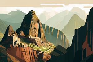 Obraz skvostné Machu Picchu